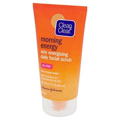 Clean & Clear Morning Energy Dailly Facial Scrub 150 Ml (5.07 Oz)