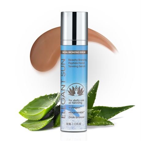 Elegant Sun Beachy Bronzing DHA CC Crème Facial Tanning Serum (1.7 ounce)