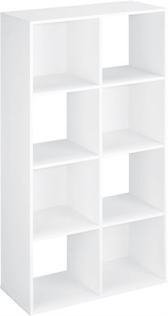ClosetMaid 420 Cubeicals 8 Cube Storage Shelf Organizer Bookshelf Stackable, Ver