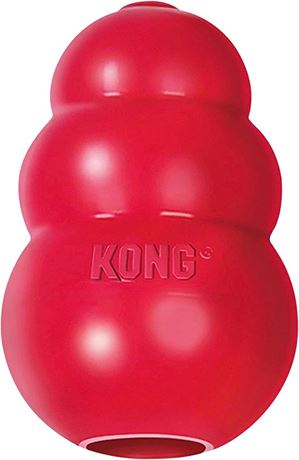 KONG - Classic Dog Toy, Durable Natural Rubber- MEDIUM Dogs