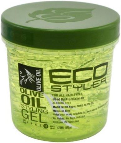 Eco Style Gel Olive Oil Styling - Adds Shine and Tames Split Ends