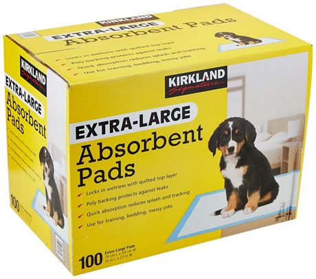 UnbrandedX Kirkland Signature Extra-Large Absorbent Pads, 30 in L X 23 in W, 100