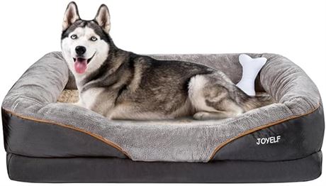 JOYELF XX-Large Memory Foam Dog Bed, Orthopedic Dog Bed *W/ ISSUE