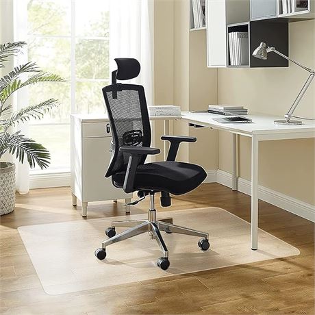 30" x 48" - FRUITEAM Rectangle Office Chair Mat - Transparent