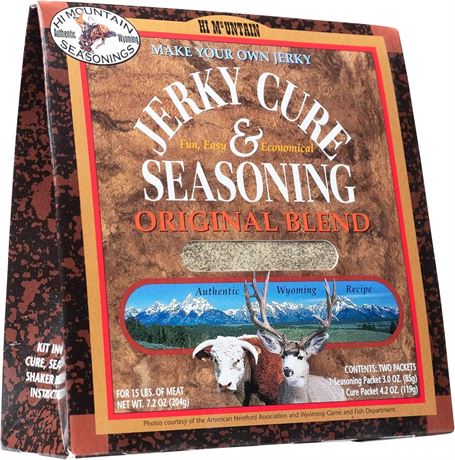 Hi Mountain Jerky Cure & Seasoning Original Blend, 7.2-Ounce Boxes