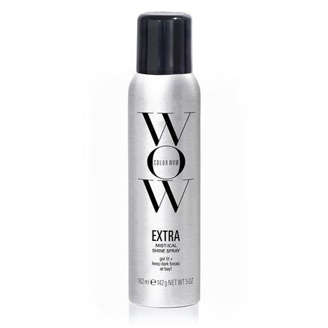 COLOR WOW EXTRA Mist-ical Shine Spray for All Hair Types, Thermal Protection, 5