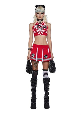 X- Small Satan's Cheerleader Costume Set