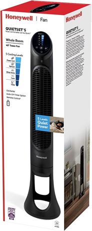 Honeywell HYF260BC QuietSet® Whole Room 40” Tall Tower Fan