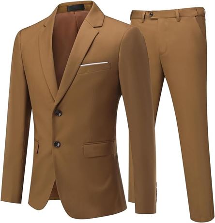 SIZE:XXL Cloudstyle Men's 2-Piece Suits Slim Fit 2 Button Dress Suit Jacket