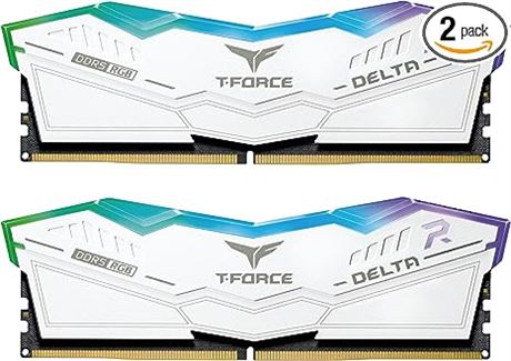 TEAMGROUP T-Force Delta RGB DDR5 Ram 32GB (2x16GB) 6000MHz PC5-48000 CL30 Intel