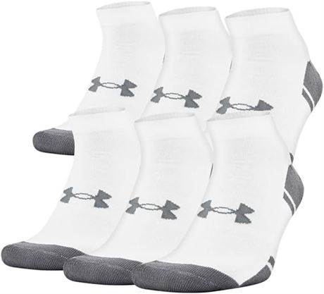 6 Pairs - Under Armour unisex-adult Resistor 3.0 No Show Socks, Multipairs