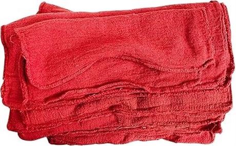 25 Pack - Detailer's Choice 3-542 Mechanics Shop Towels - Red