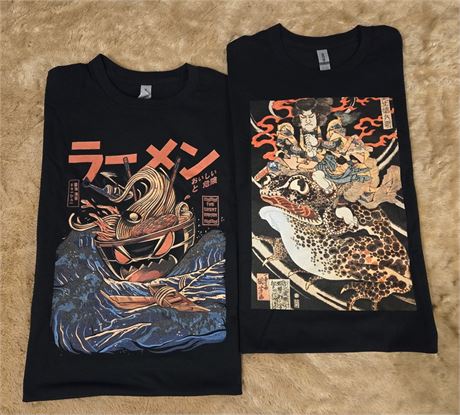 5XLARGE - Mens T-Shirt Anime, BLACK
