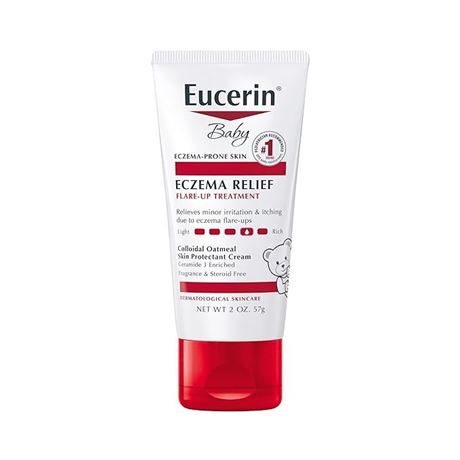 Eucerin Baby Eczema Relief Flare-Up Treatment, Baby Eczema Cream with Colloidal