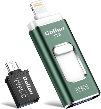1TB - Flash Drive for iPhone, Gulloe USB Memory Stick Photo Stick External