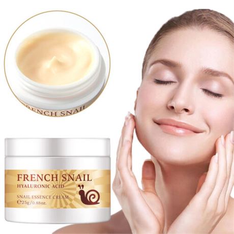 French Snail Face Cream,Hyaluronic Acid Anti Wrinkle Anti Aging Collagen Cream