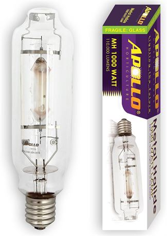 Apollo Horticulture GLBMH1000 1000 - Watt Metal Halide MH Grow Light Bulb Lamp
