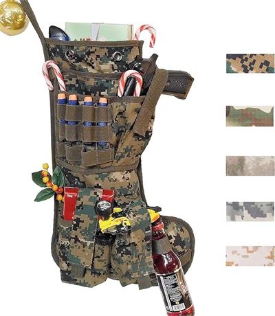 New Police Dog Tactical Christmas Stockings US Military  MOLLE Gear