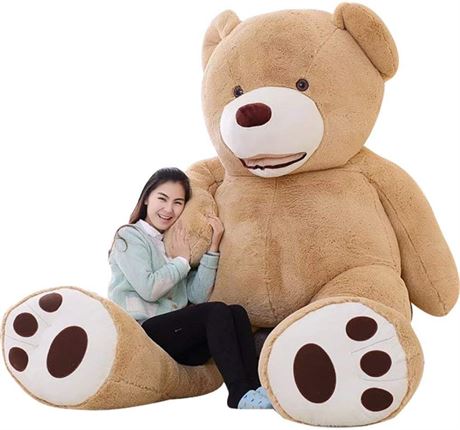 78 inches - IKASA Giant Teddy Bear Plush Toy Stuffed Animals(Brown)