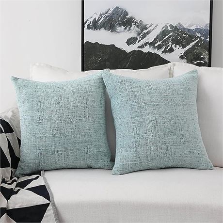 Home Brilliant Large Throw Pillow Covers Set of 2 Chenille Velvet Decorative Cus