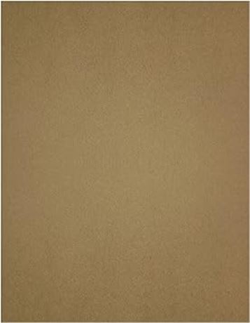 Extra Heavyweight Brown Kraft Cardstock 50 Sheets 130 lb Cover 350gsm (17pt), 8.