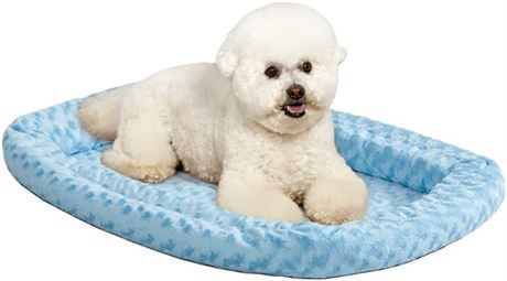 MEDIUM, 30" - Midwest Homes for Pets 40330-BS Double Bolster Pet Bed, Powder Blu