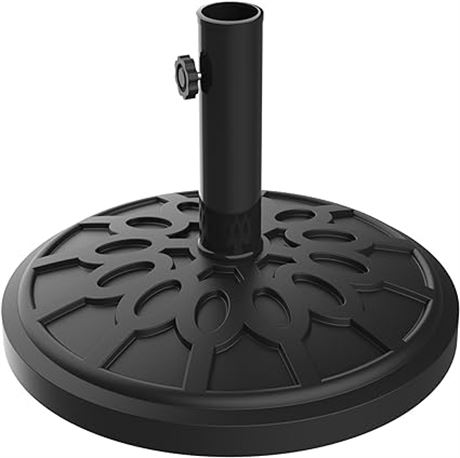 Pure Garden Umbrella Base - Heavy-Duty 19lbs Weighted Outdoor Stand for Patio Ta