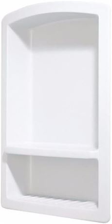 Swanstone RS-2215-010 Recessed Shampoo Shelf (White Finish)