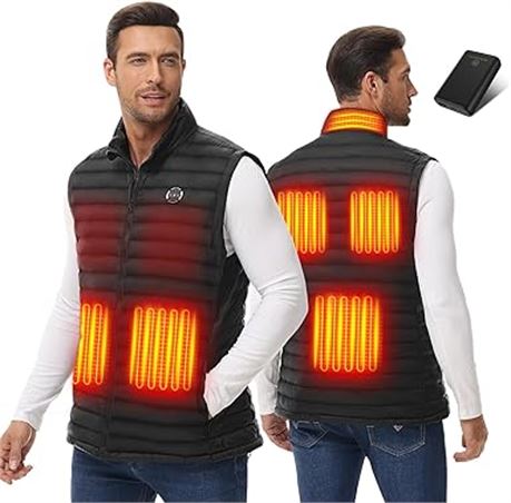 SIZE SMALL BENE'VIOLET Heated Vest for Men with Battery Pack Included, Ligh...
