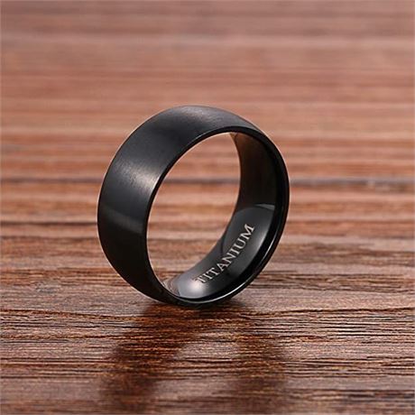 Titanium High Polish Band Ring (Size 10)