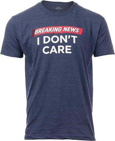 L, Breaking News: I Don't Care | Funny Sarcasm Joke Sarcastic Humor Graphic T-Sh