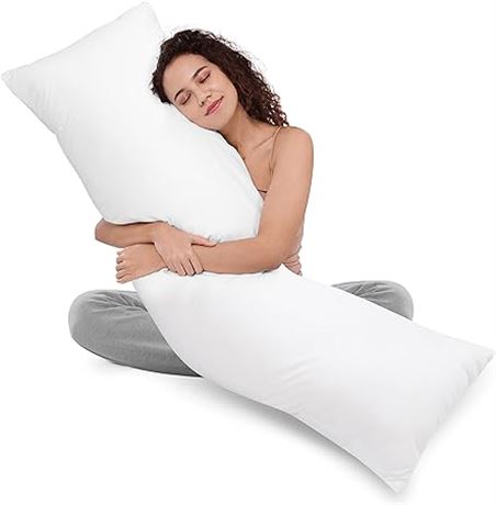 Utopia Bedding Full Body Pillow for Adults, Long Pillow for Sleeping, 20 x 54 In