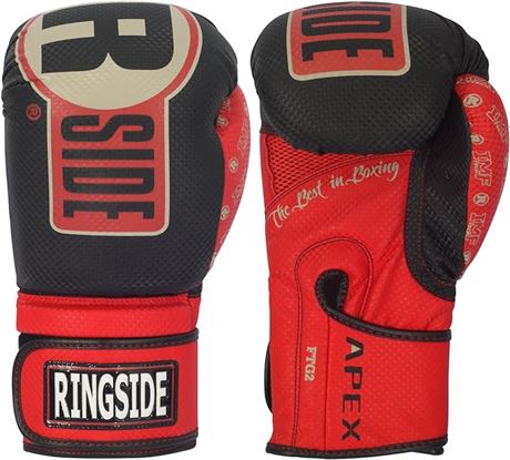 Ringside Apex Flash Sparring Gloves, FTG2 BK/GN