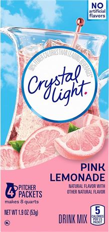 Crystal Light Pink Lemonade - 1.9 oz