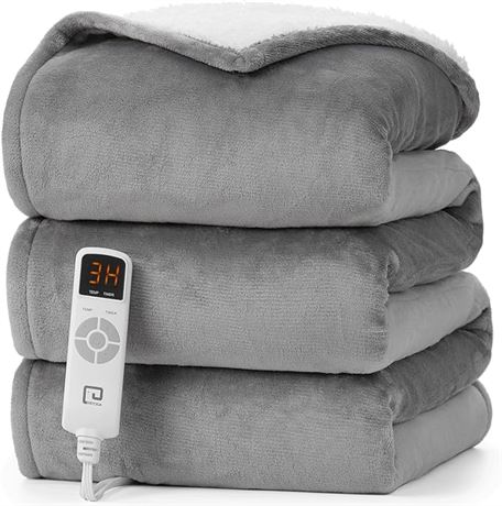 62 x 84 Inches - EHEYCIGA Heated Blanket Twin, Electric Blanket Heating Blanket
