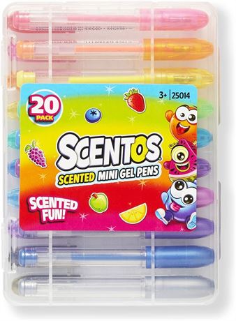 Scentos Scented Gel Pens for Kids - Assorted Colorful Pens - Fine Point Gel Pen