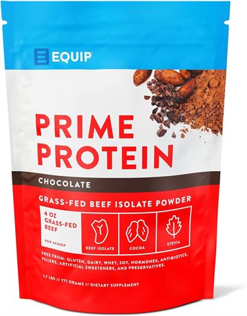Equip Foods Prime Protein - Grass Fed Beef Protein Powder Isolate - Paleo and Ke