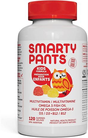 120 cnt - SmartyPants Kids Complete Daily Gummy Vitamins