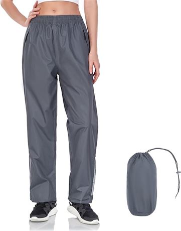 XL, JAEZZIY Women's Rain Pants Waterproof Lightweight Packable Rain Pants Women