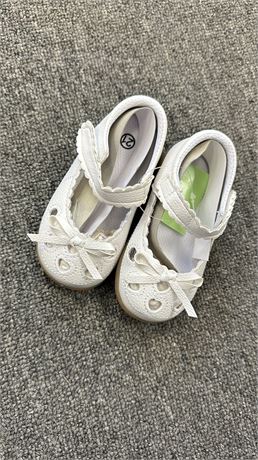 SIZE 21, Meckior Toddler Little Girl Mary Jane Dress Shoes Ballet Flats