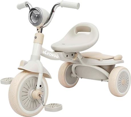 UBRAVOO Baby Tricycle, Foldable Toddler Trike with Pe...