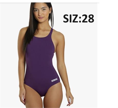 SIZE:US 28 Arena Women's Solid Pro Back One Piece Swimsuit