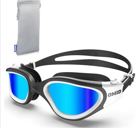 OMID Swim Goggles, P2 Polarized 【Patent & Upgrade】 Anti-Fog Anti-UV No Leakage