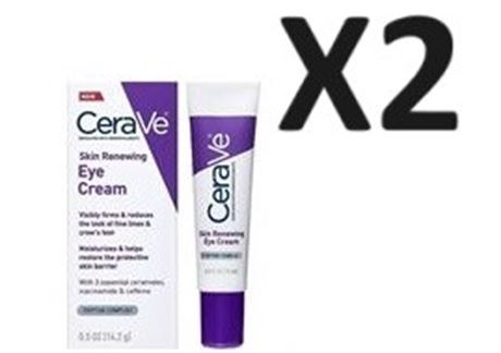 PACK OF 2 CeraVe Eye Cream for Wrinkles | Under Eye Cream with Caffeine