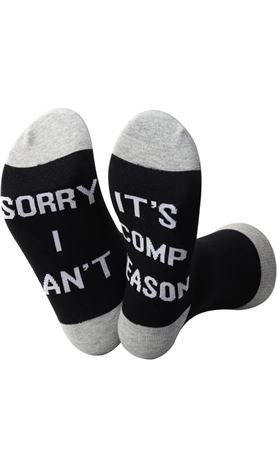 Dance Socks Sorry I Can’t It’s Comp Season Novelty Socks Funny Dancer Gift