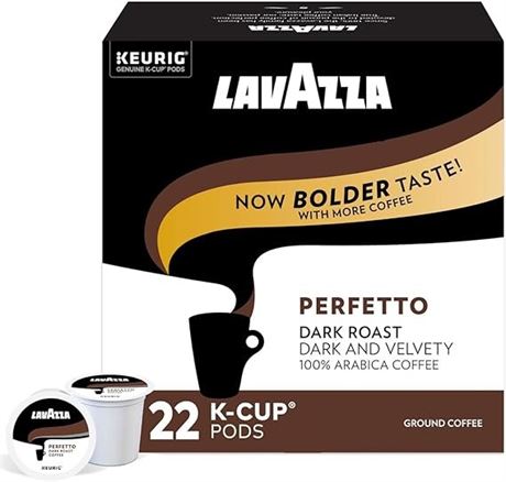 EXP 19/nov/25 Lavazza Perfetto Single-Serve Coffee K-Cups for Keurig