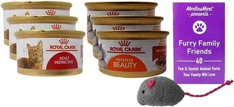 Royal Canin Slices in Gravy Cat Food 2 Flavor 6 Can Sampler, (3) Each: Adult Ins