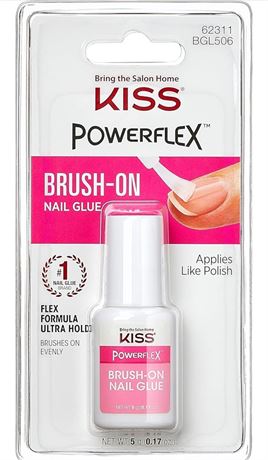 Kiss Powerflex Brush-On Nail Glue BGL506 (1 PACK)
