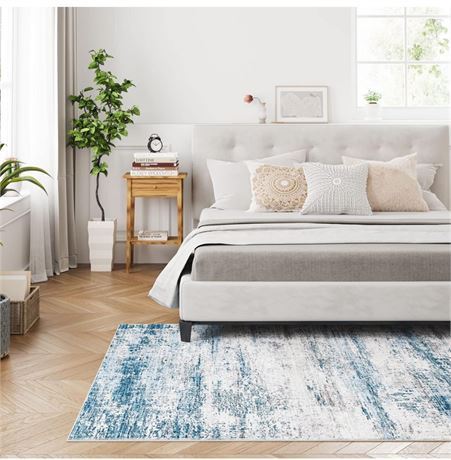 Dripex Indoor Area Rug, 4 Ft Square Rug Bedroom Carpet Soft for Living Room Kid