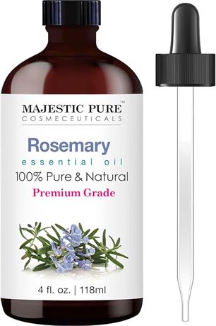4oz - Majestic Pure Rosemary Essential Oil - Pure and Natural Aromatherapy Oil